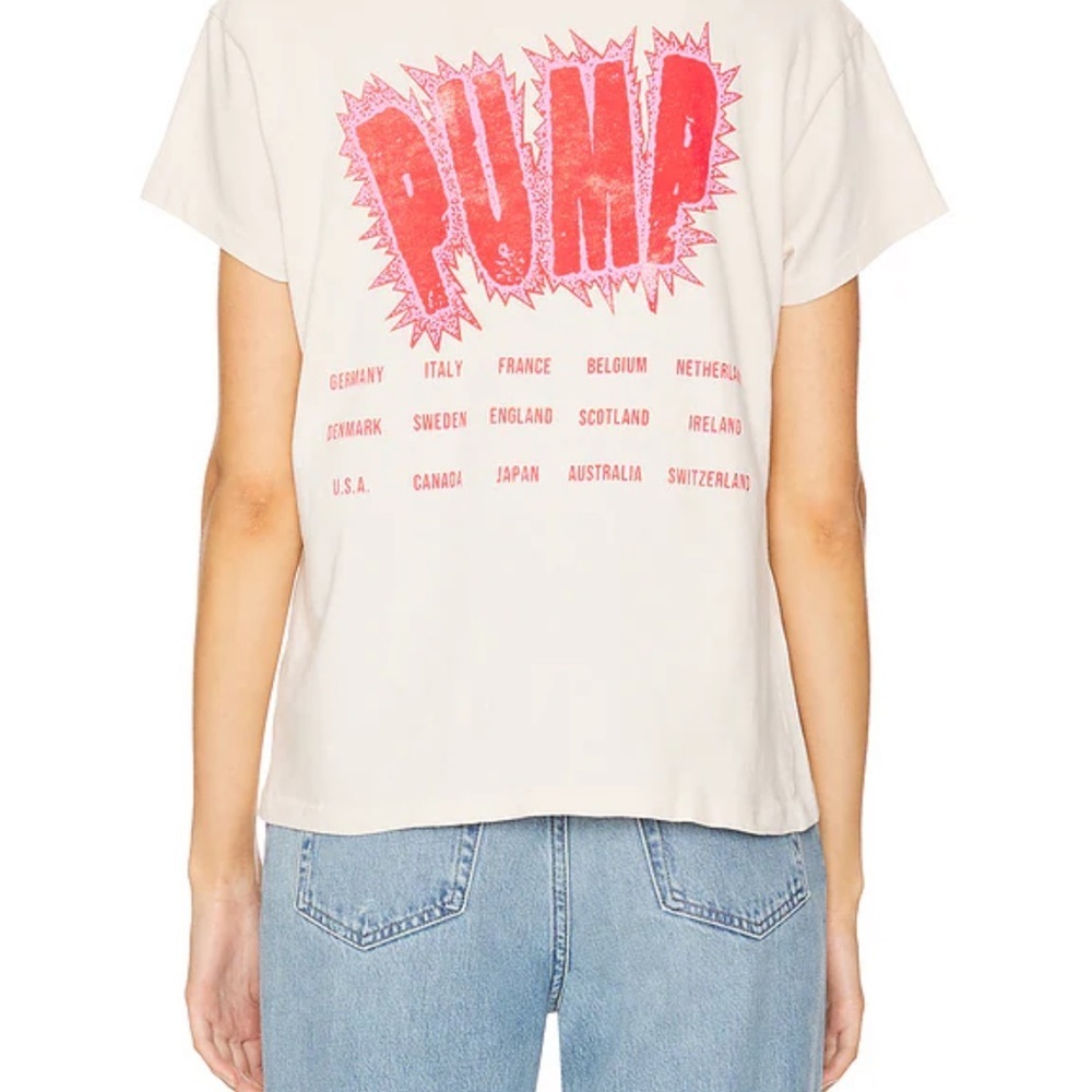 NEW DAYDREAMER aerosmith world tour tour tee in dirty white Size 1X - Picture 3 of 7